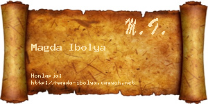 Magda Ibolya névjegykártya
